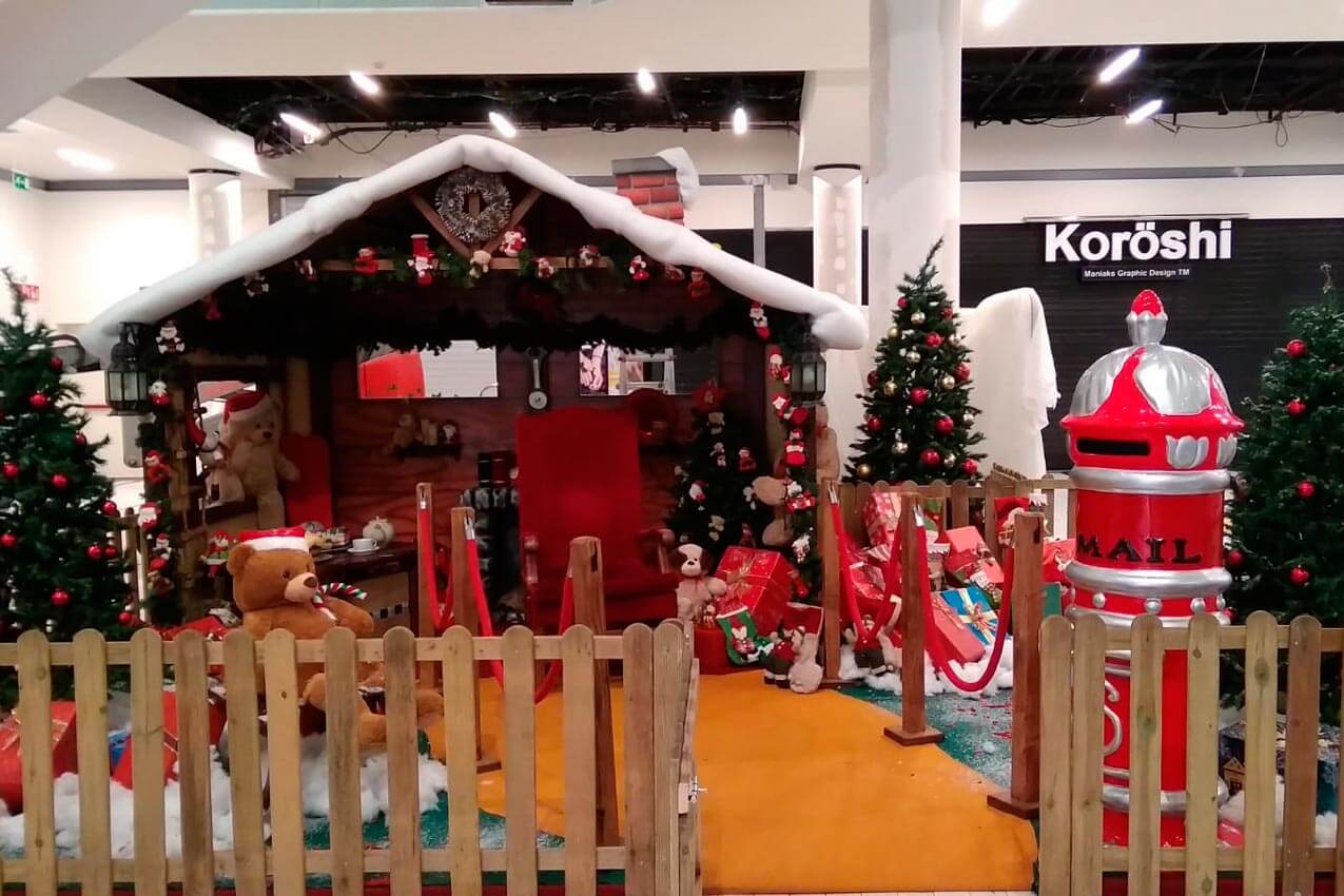 STANDS DE REYES MAGOS, PAPÁ NOEL, OLENTZERO Y CARROZAS​. Poblado de Navidad